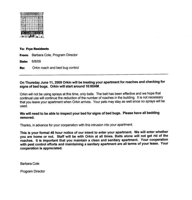 Notice Of Entry / Inspection - Orkin
