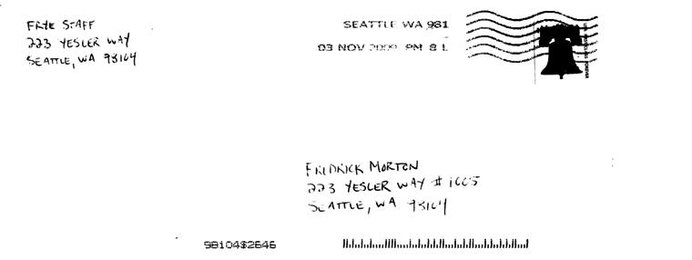 10 Day Notice Envelope