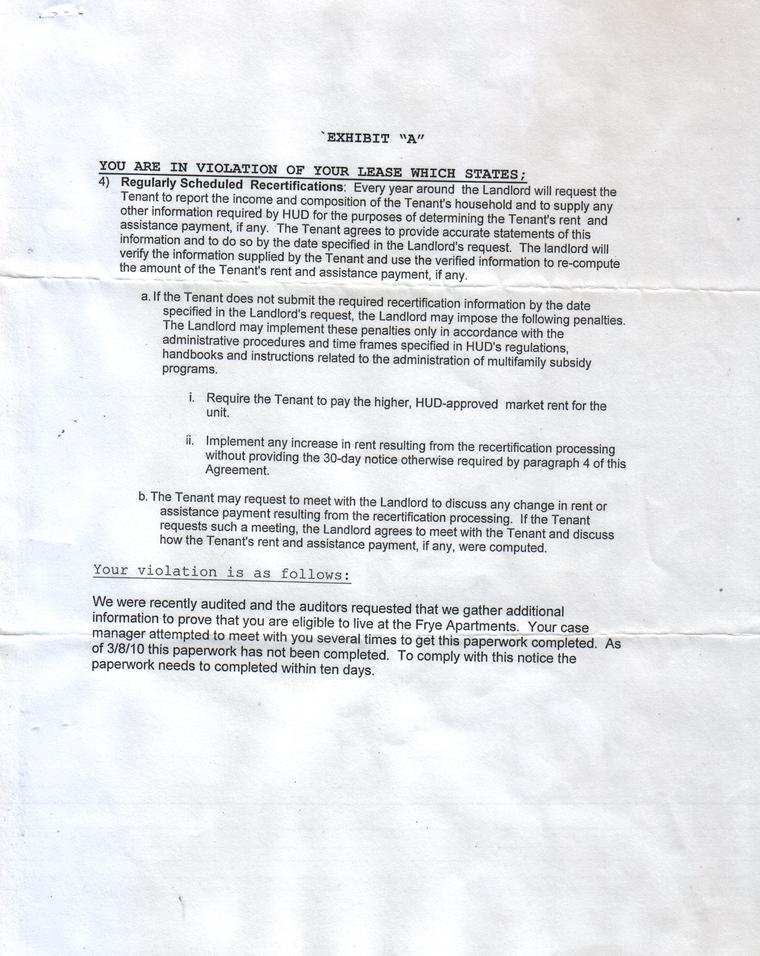10 Day Notice (Dates Are Wrong) Page 2