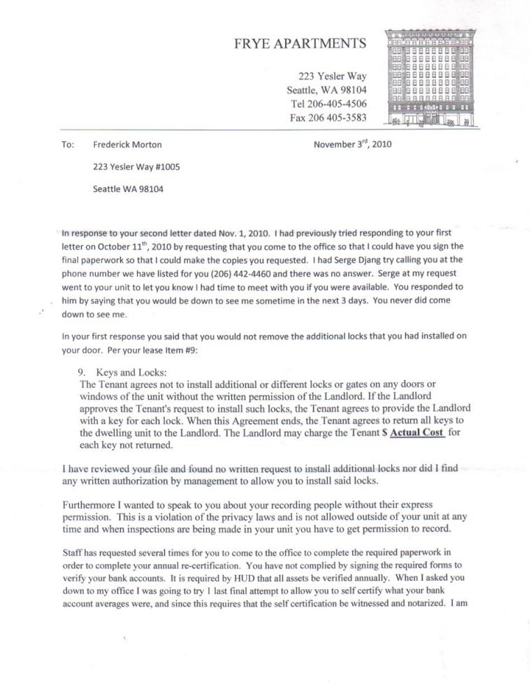 Letter From Tiffany Mueller Page 1