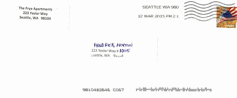 10 Day Notice Just To Harass Me Sent By Mail Envelope