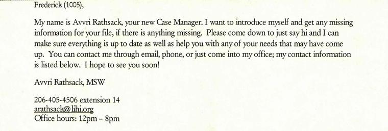 Case Worker Note - Avvri Rathsack