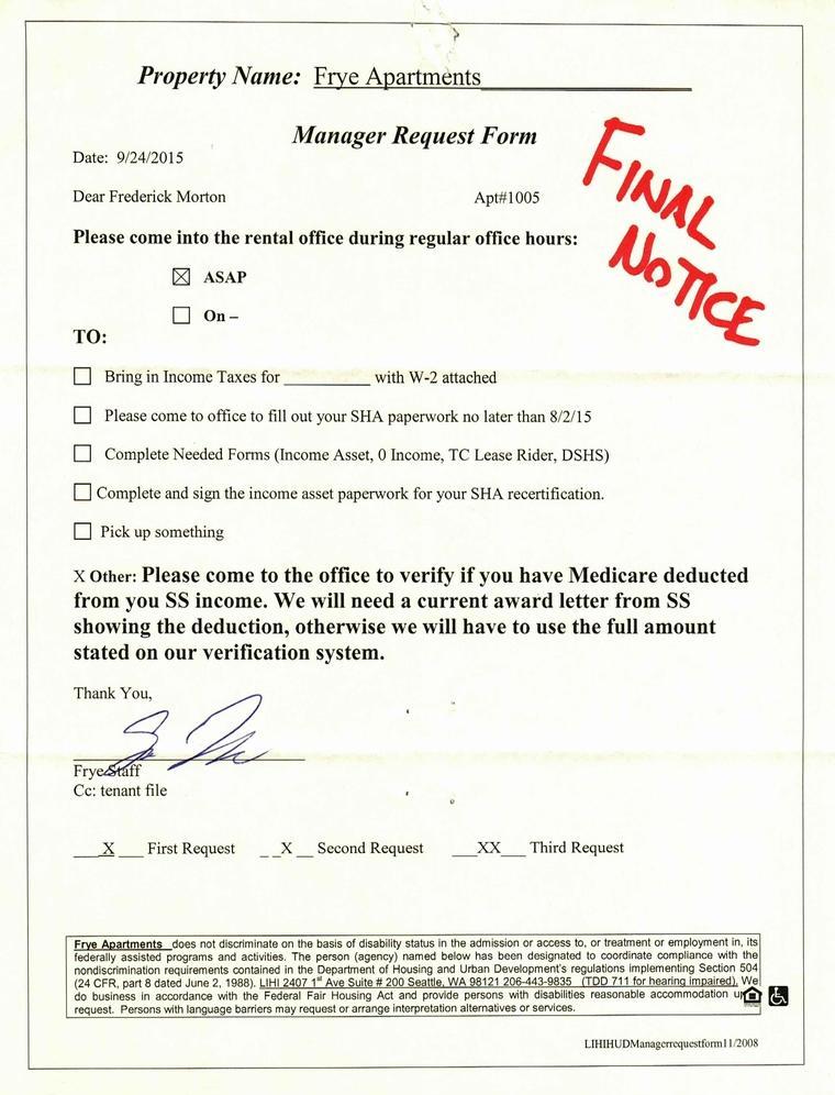 Manager Request Form For Medicare Third One