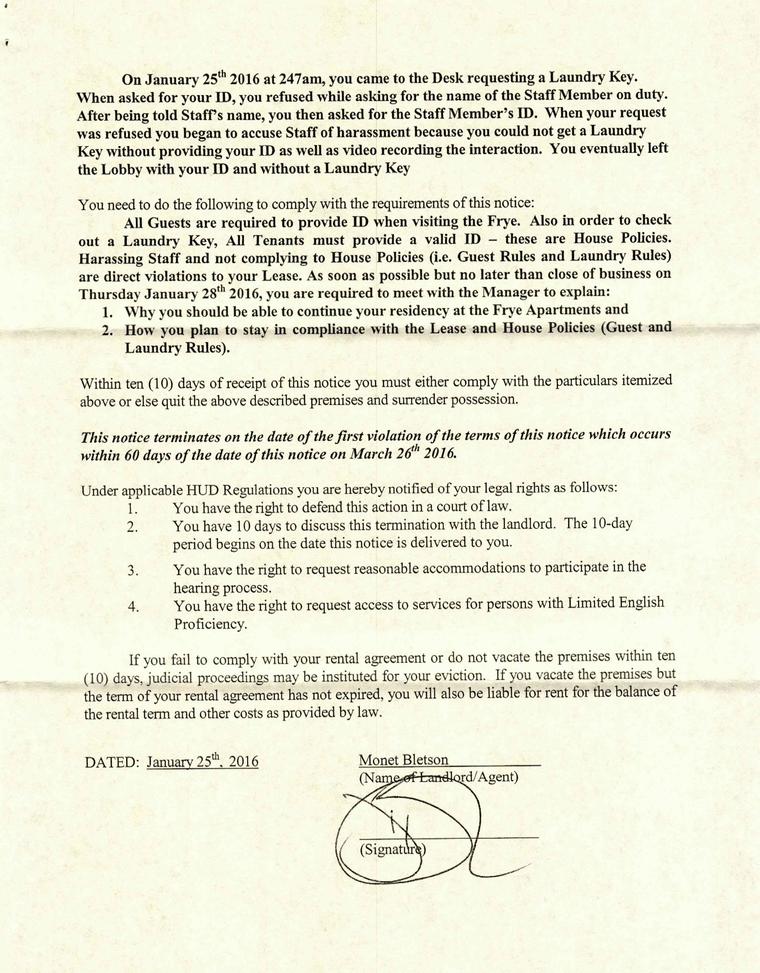 10 Day Notice About Guest In Lobby And More Page 2