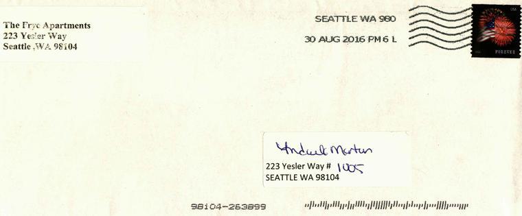 10 Day Notice About Annual Review Envelope