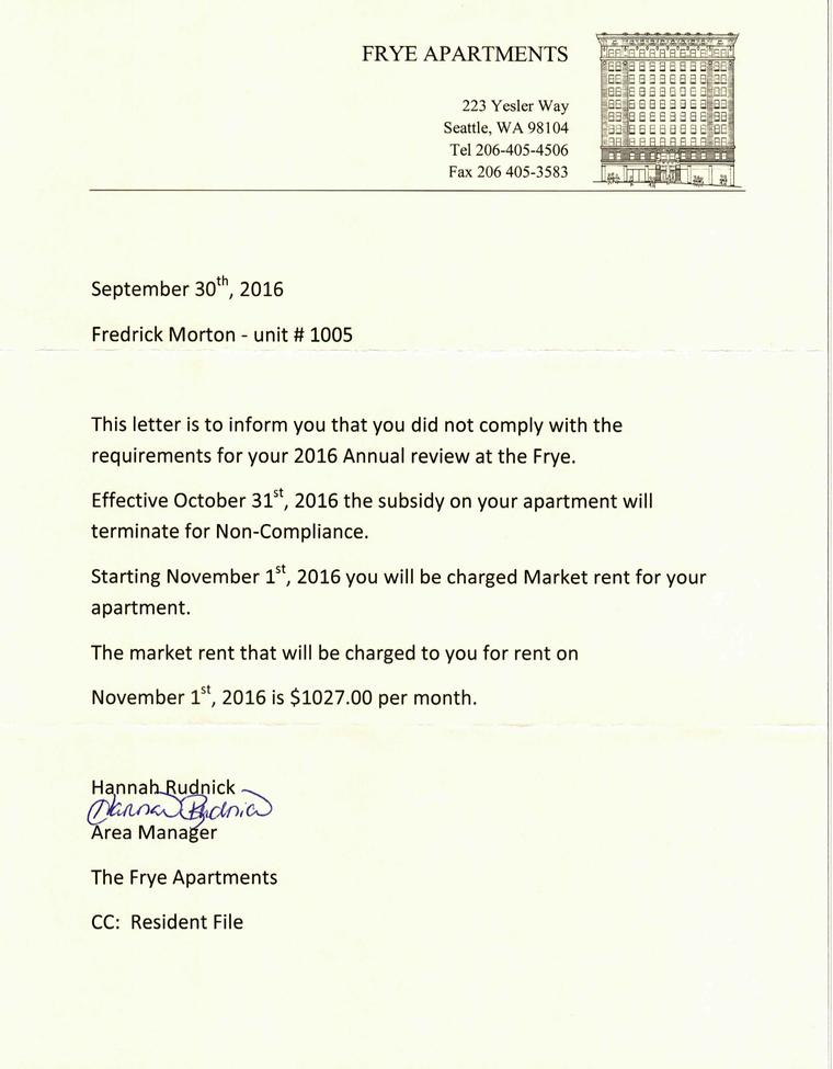 Letter Of Non Compliance