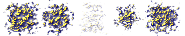 Inkscape Gold Splatter Filter Dark Blue