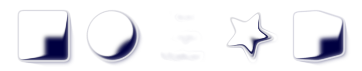 Inkscape Emboss Shader Filter Dark Blue