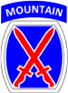 10th Mountain Division Patch
