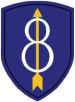 8th Infantry Division Patch