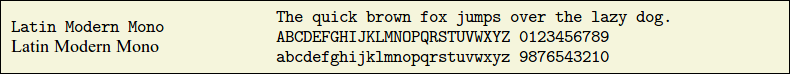 Picture Preview of The Font Latin Modern Mono 
