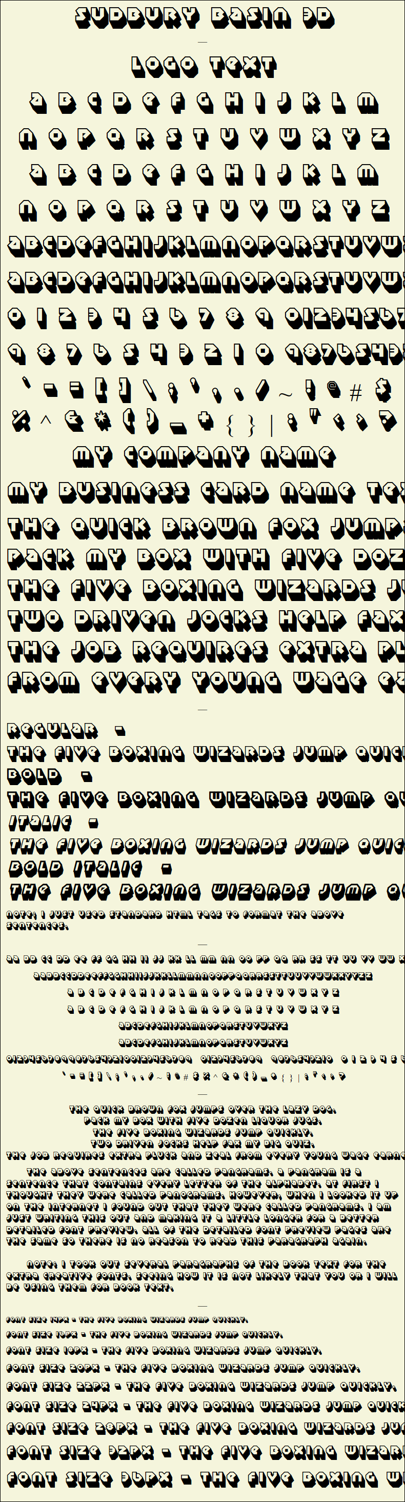 Detailed Picture Preview of The Font - Sudbury Basin 3D